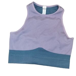 DSG Womens Colorblock Cropped Top Sports Bra Size Small